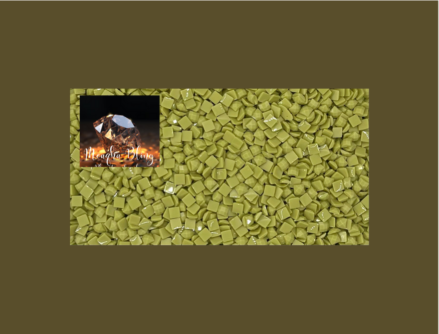 Pixel Drip - Diamond Painting Squares - GREEN