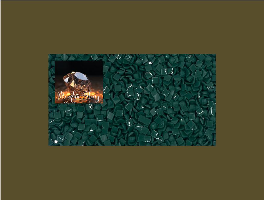 Pixel Drip - Diamond Painting Squares - GREEN