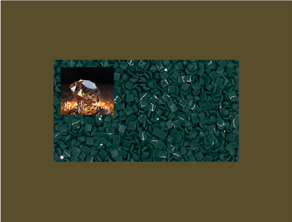 Pixel Drip - Diamond Painting Squares - GREEN