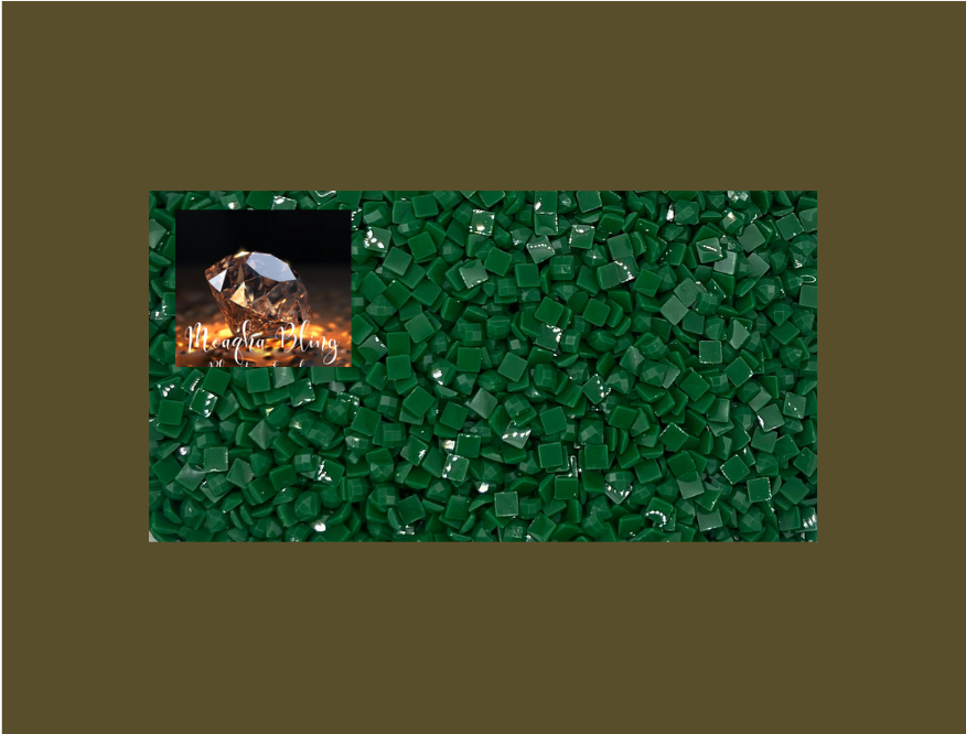 Pixel Drip - Diamond Painting Squares - GREEN