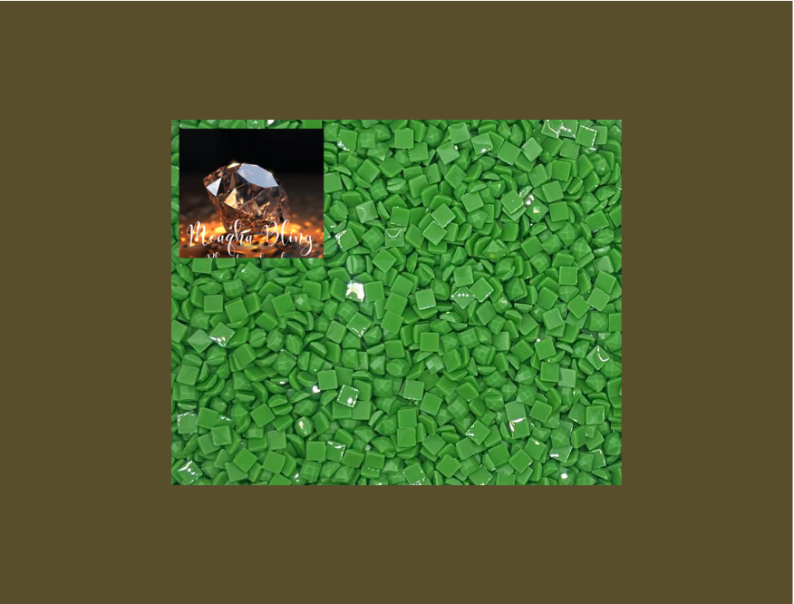Pixel Drip - Diamond Painting Squares - GREEN