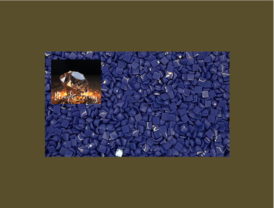 Pixel Drip - Diamond Painting Squares - BLUE