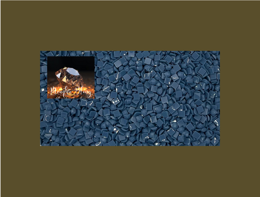 Pixel Drip - Diamond Painting Squares - BLUE
