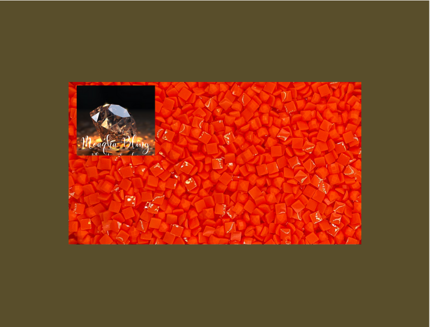 Pixel Drip - Diamond Painting Squares - ORANGE