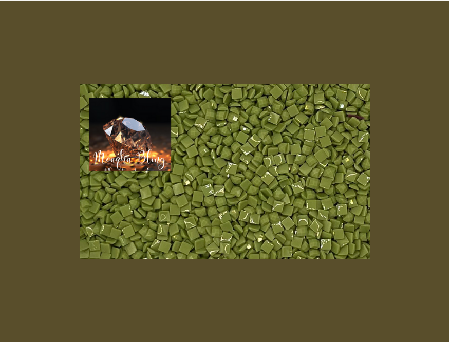 Pixel Drip - Diamond Painting Squares - GREEN